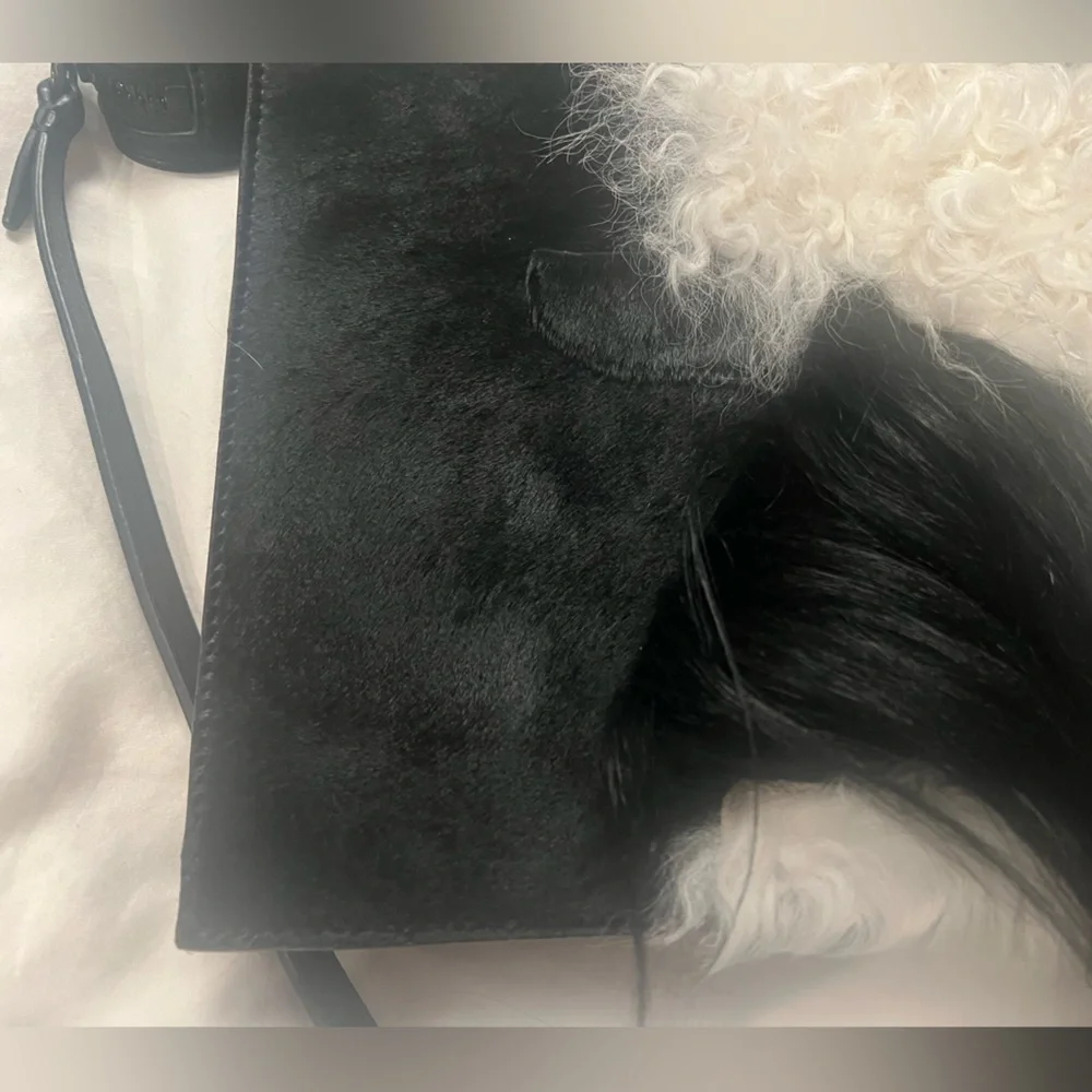 Calf hair and sheepskin bag Philip Lim crossbody bag - never used - Picture 3 of 5